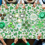 Litmitfu 150 piece shamrock dinnerware set for 50 guests