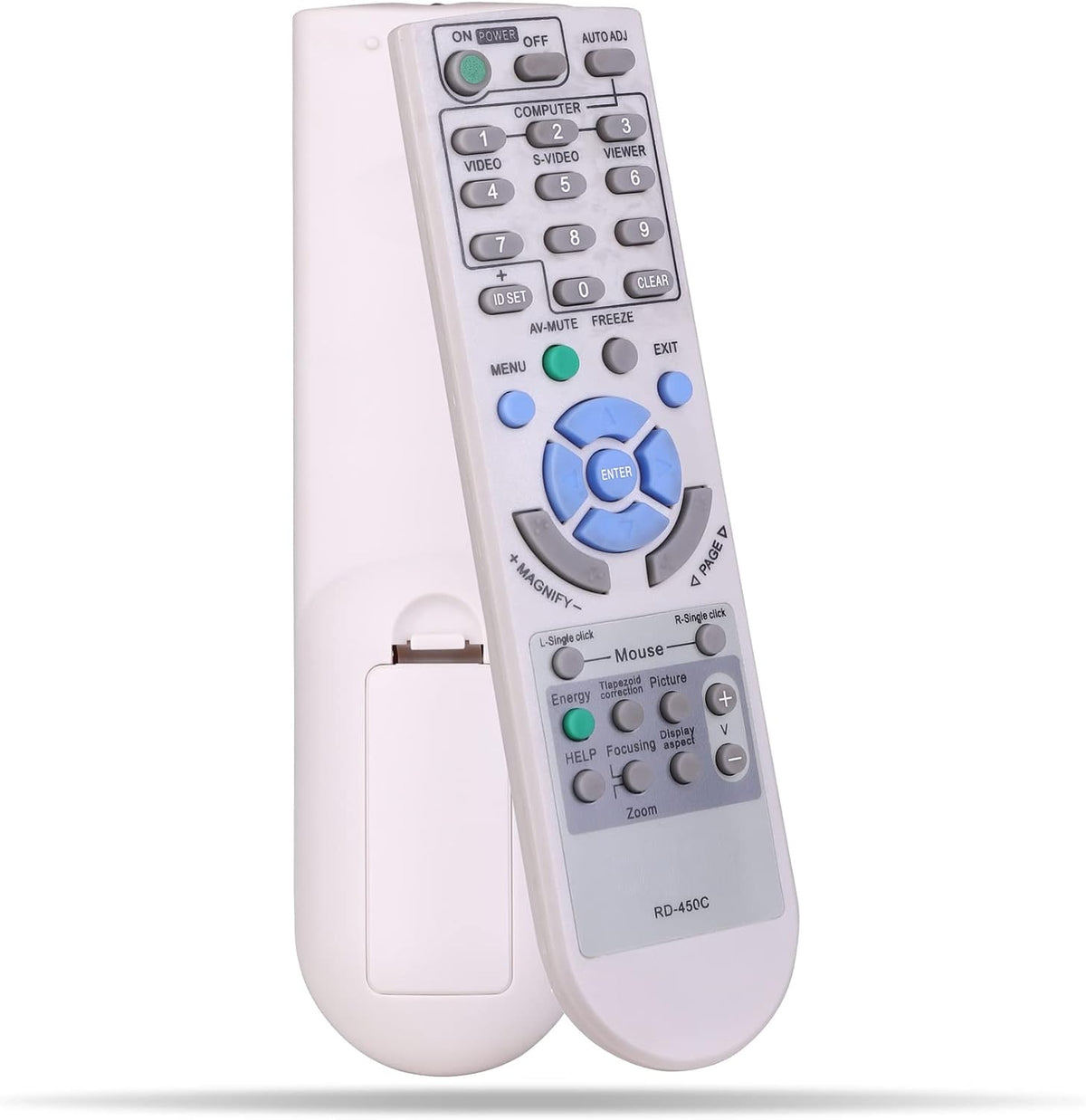 Oxumii universal remote control for NEC projector front view
