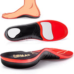CRUVHEAL Plantar Fasciitis High Arch Support Insoles front view orthotic inserts.