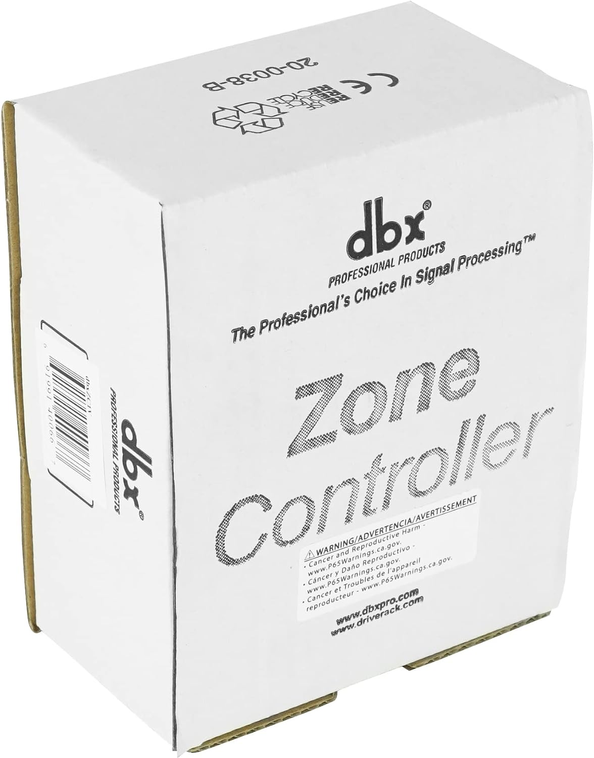DBX ZC-1 audio zone controller rear connectivity ports and casing