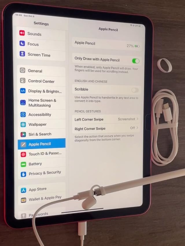 Safe smart chip technology inside the ONGAHON electronic stylus charging cord