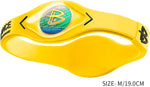 Power Balance wristband worn on wrist demonstrating comfortable athletic fit.