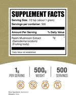 BulkSupplements Reishi Mushroom powder texture close up