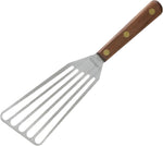 Lamson Slotted Fish Spatula - Flexible Stainless Steel Turner with Walnut Handle | Right-Hand Chef's Frying and Grilling Turner, 3" x 6", Made in USA - Image 11
