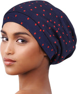 Alnorm Slouchy Beanie Casual Bonnet Satin Lined Hair Wrap Knit Beanie Cap Light Grey - Image 14