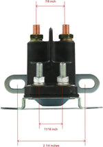 Starter solenoid showing terminal posts and hardware