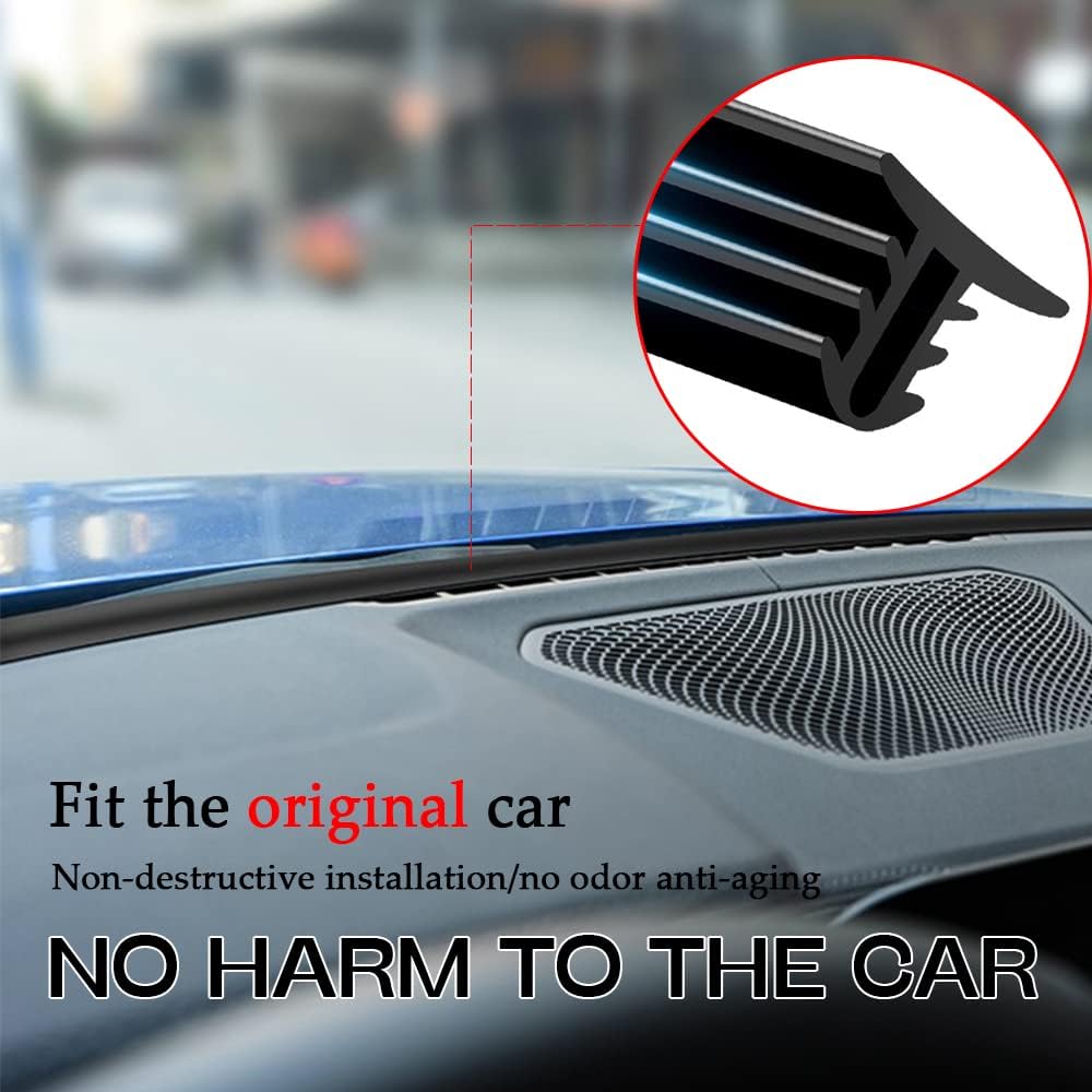 ASUBHA universal automotive weather stripping in black