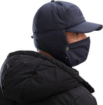 iEasey insulated winter hat with face cover attached