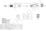 Standard RJ45 plug end of the industrial Ethernet patch cord