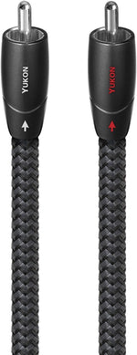 AudioQuest Yukon RCA stereo cable front view showing connectors