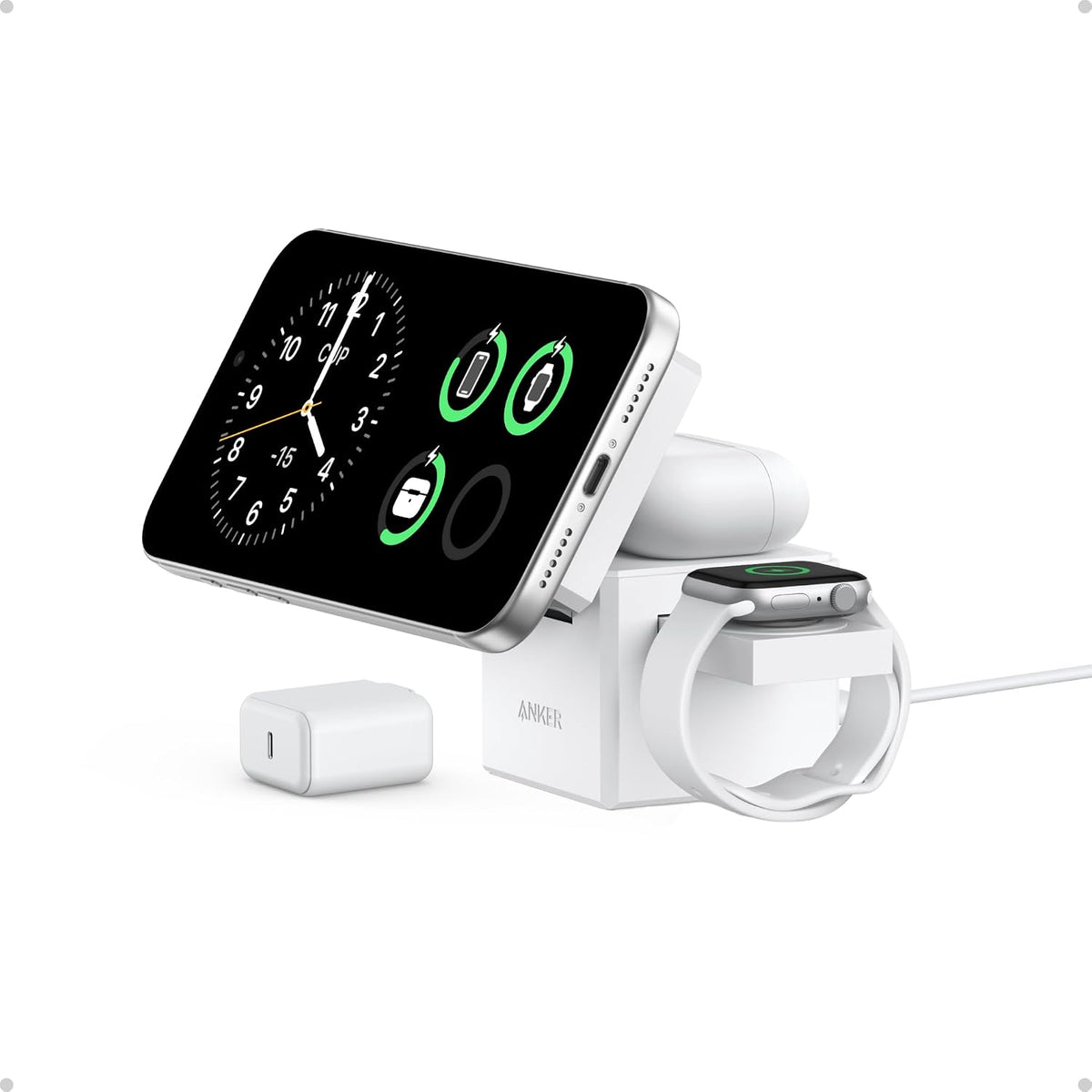 Anker 3-in-1 charging station in retail packaging