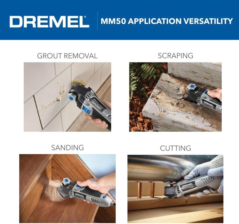 Dremel oscillating tool compact head in tight space