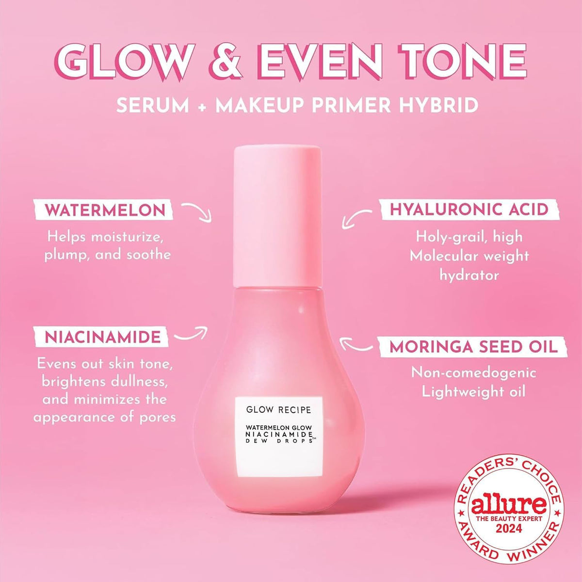 Glow Recipe serum pump dispenser close up