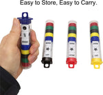 Ahoper 4 pack travel tubes with colorful lids