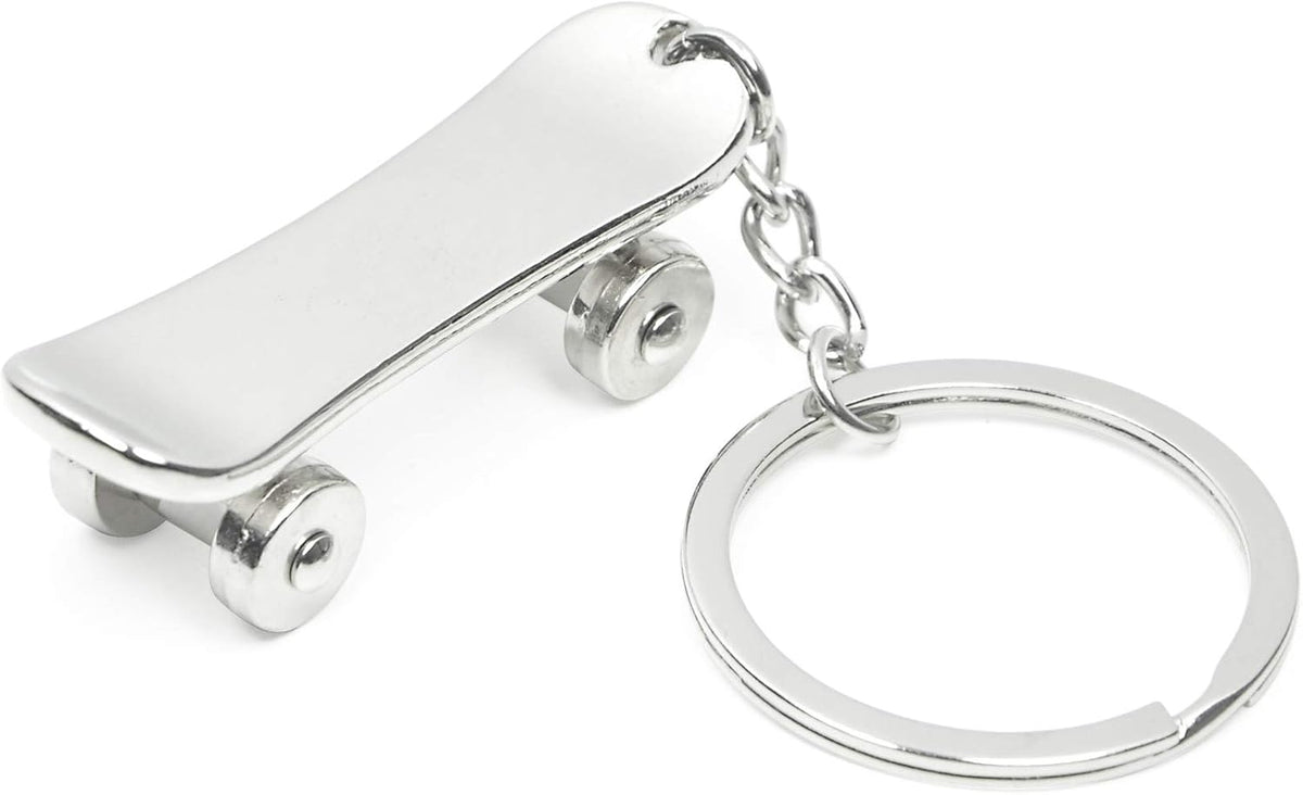 Elechobby Zinc Alloy Keychain Pendant angled view highlighting metallic finish and wheels