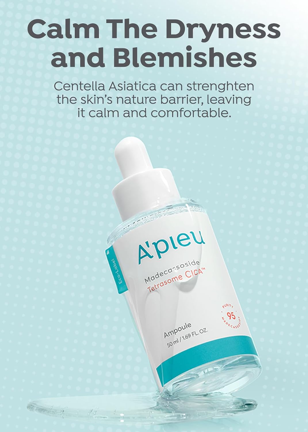 A'PIEU Korean skincare Cica ampoule 50ml packaging