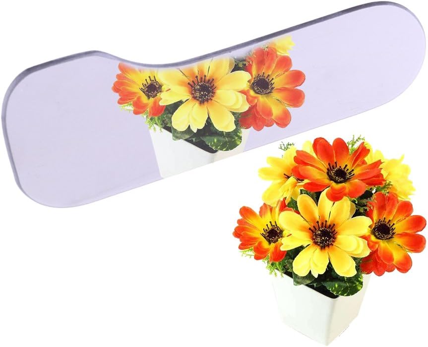 Close-up of Angzhili occlusal glass mirror showcasing polished rounded edges.