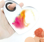 Obmwang heart shaped cosmetic palette for mixing makeup shades