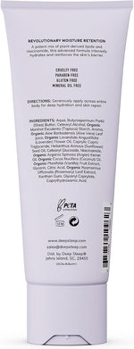 Deep Steep lavender vanilla moisturizer tube packaging