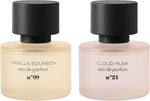 MIX:BAR perfume gift set front view featuring Vanilla Bourbon and Cloud Musk bottles.