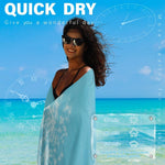 Widdonen Turkish beach towel draped over a lounge chair