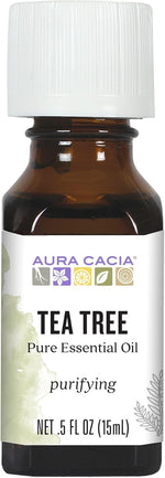 Aura Cacia tangerine essential oil flat lay with fresh citrus fruit