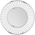 Alessi 6-inch wire basket angled view displaying the polished finish
