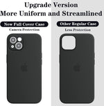 PTJKWX black soft TPU iPhone 13 case back profile