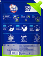 Surf Excel liquid detergent showing 2 Litre volume and spout