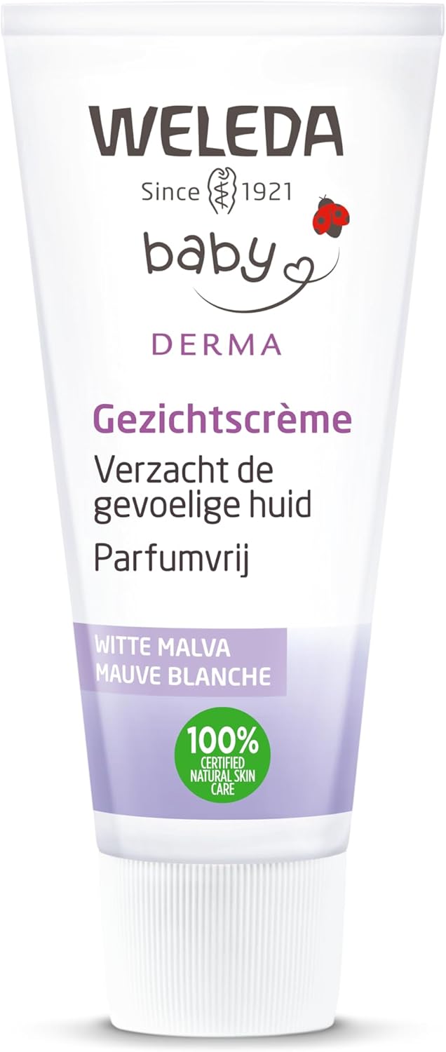 Weleda Baby Derma White Mallow Face Cream Fragrance Free (For Sensitive Skin) 50ml/1.7oz - Image 1