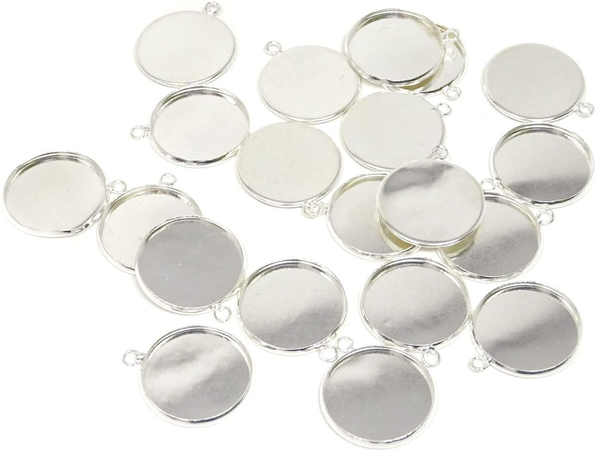 Honbay round bezel pendant trays front view