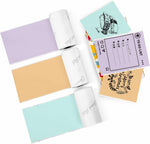 Box of 3 rolls Phomemo thermal sticker paper layout