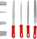 Baisiky 4Pcs 6 Inch Diamond Coated File Set front view showing all four tool styles