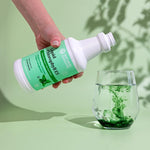 Natures Sunshine Liquid Chlorophyll bottle side profile and size reference
