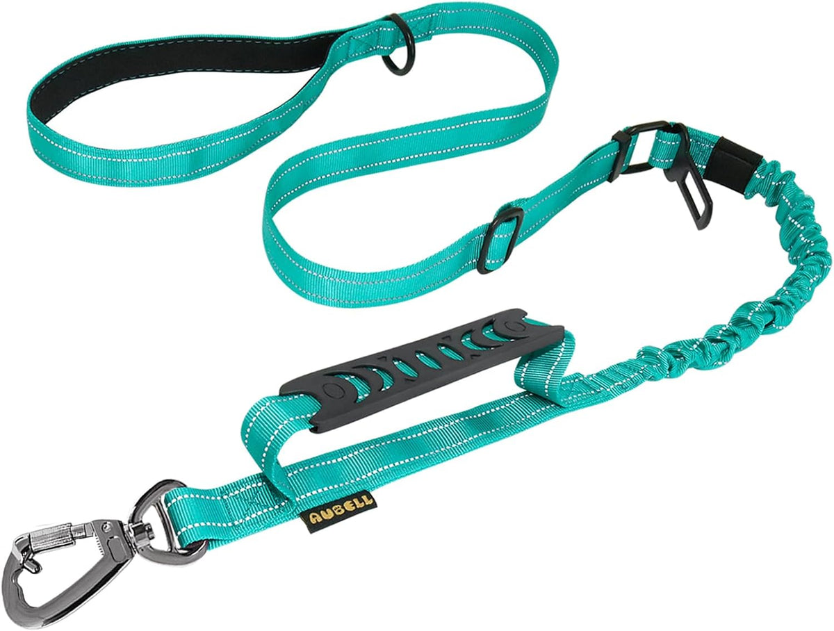 AUBELL Tactical Dog Leash Heavy Duty,4-6ft Reflective Strong No Pull Bungee Leash for Medium Large Dogs with Comfortable Padded Double Handle,Car Seat Belt,360 Degree Rotating Carabiner,Pink - Image 15