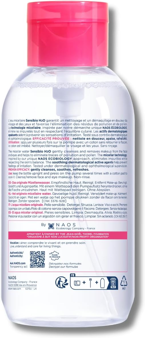Bioderma Sensibio H2O 500ml bottle for sensitive skin
