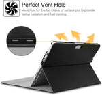 Fintie Case for 12.3 Inch Microsoft Surface Pro 7 Plus/7/6/5/4/3 Tablet | Multiple Angle Viewing Portfolio Business Cover,Type Cover Keyboard Compatible (Black) - Image 9
