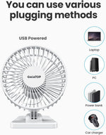 Gaiatop USB Desk Fan, Personal Portable Quiet Small Table Desktop fan - Image 7