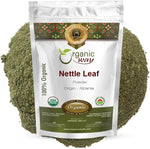 Organic Way Nettle Leaf Nutritional Powder 16 Ounce front view resealable pouch