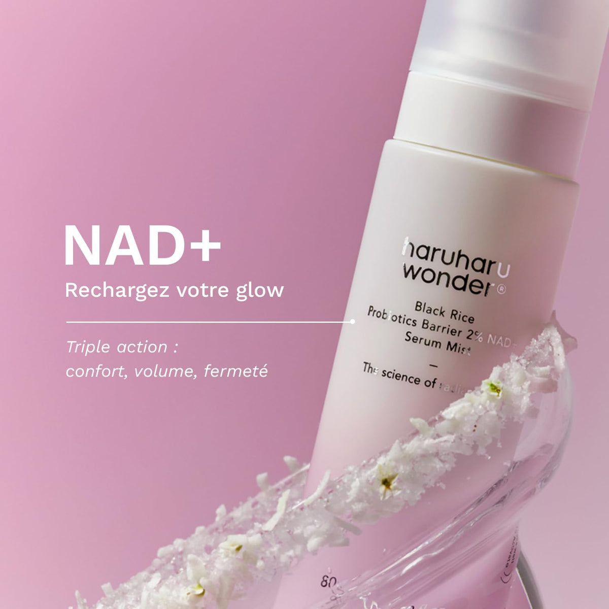 Haruharu Wonder duo set displaying authentic Korean skincare textures on skin