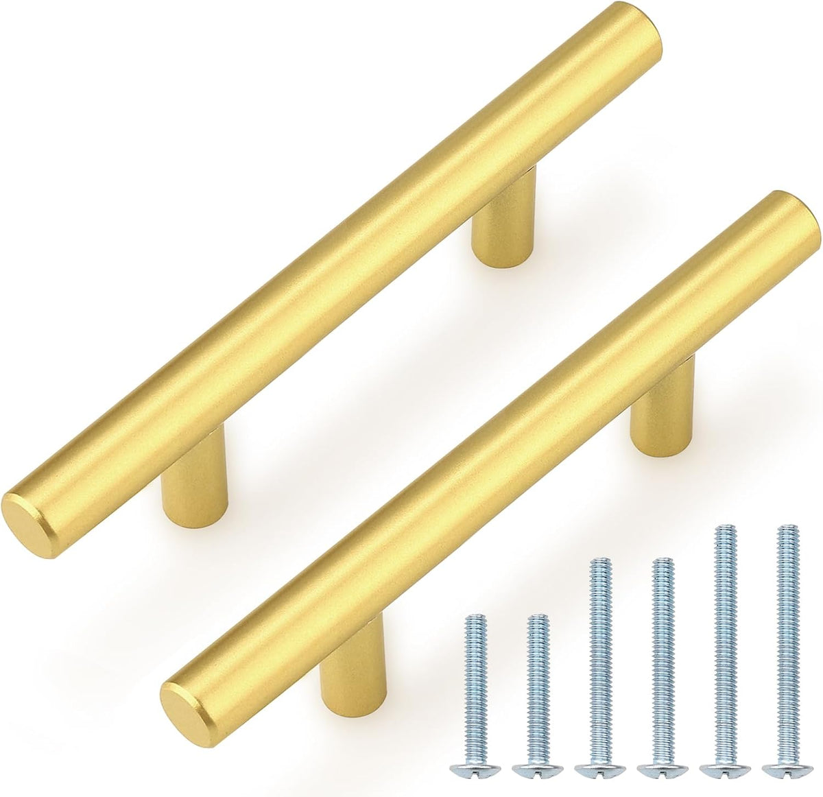 Probrico (25 Pack Euro Style T Bar Single Hole Brushed Nickel Cabinet Knobs, Stainless Steel Kitchen Cabinet Pulls Dresser Knobs, 2 Inch Total Length - Image 12