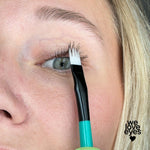 We Love Eyes Eyelash Cleansing Brush bristles close up