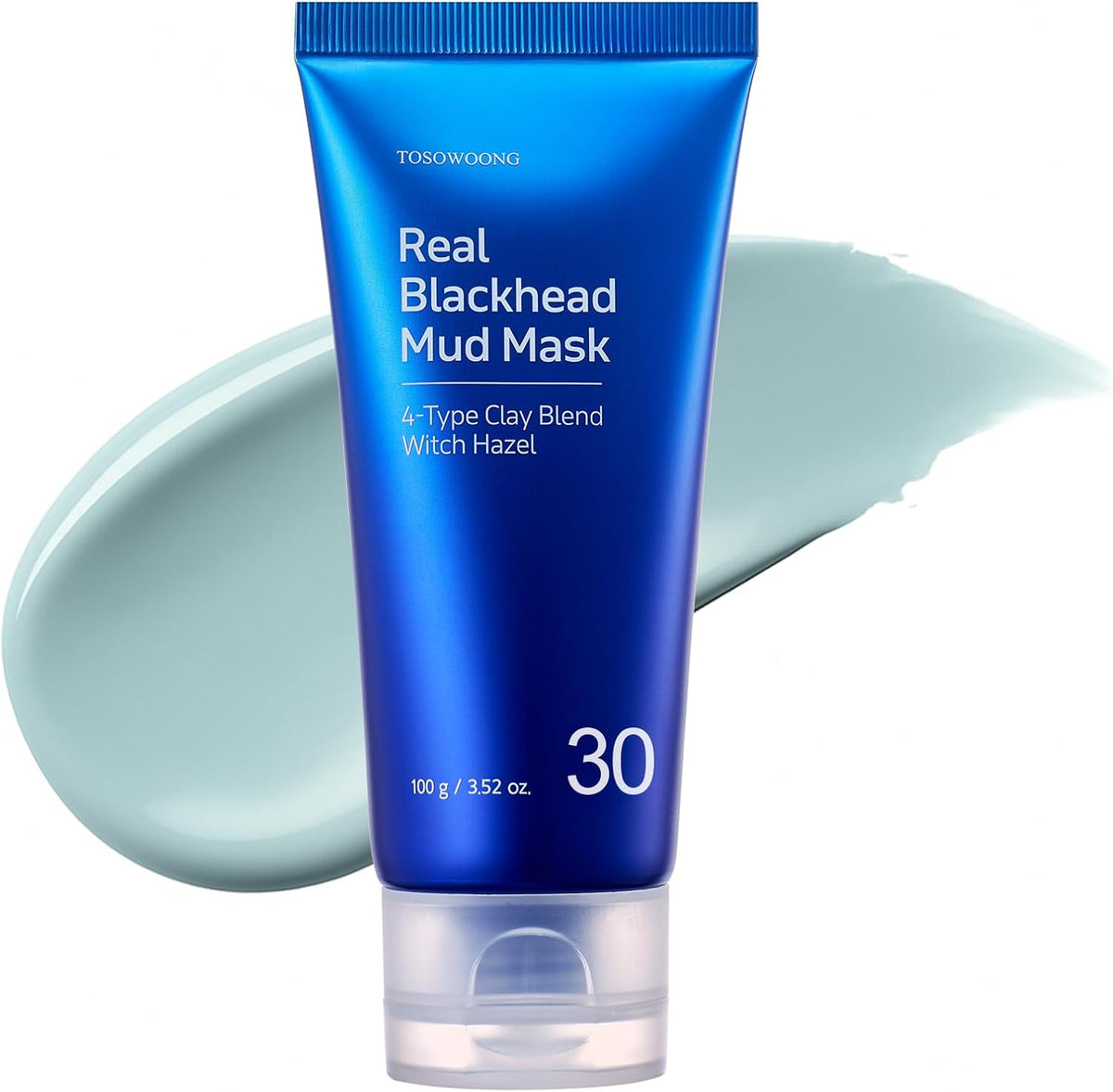 Tosowoong Real Blackhead Mud Mask 100g front view packaging