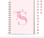 Pink Cute Bow Journal Spiral Notebook for Girls, 5.5 x 8.3 Inch | Initial M School Journal Diary Gifts for Teen Girl Kids, Personalized Gifts for Women, Pink Bow Hardcover Spiral Notebook - Image 11