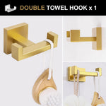 Lava Odoro stainless steel toilet paper holder in brushed gold finish