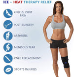 ComfiLife Knee Ice Pack with Wrap Reusable Hot & Cold Therapy Gel Pack Adjustable Compression Support for Injuries, Pain, Surgery, Arthritis, Meniscus and More - Image 3