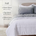 NY Loft full size grey fleece fitted sheet with deep pockets