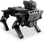XiaoR Geek bionic robot dog kit front view showcasing metal chassis and camera