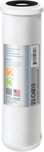 APEC water filter front view and packaging