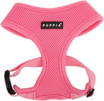 Puppia Soft Dog Harness Pink Medium front view